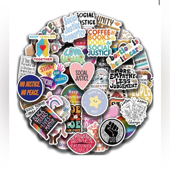 Other - 10/$8 Mystery Sticker Bundle Social Justice/Feminism/Progressive